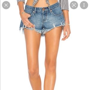 One Teaspoon Bonita Denim Short in Pacifica